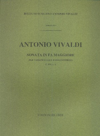 Sonata in fa maggiore F.XIV,2&nbsp;&nbsp;per violoncello e Bc&nbsp;&nbsp;partitura