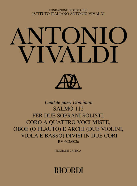 Laudate pueri Dominum für 2 Soprane,&nbsp;&nbsp;gem CHor und Orchester&nbsp;&nbsp;Partitur