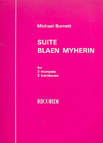 Suite Blaen Myherin&nbsp;&nbsp;for 2 trumpets and 2 trombones&nbsp;&nbsp;score and parts