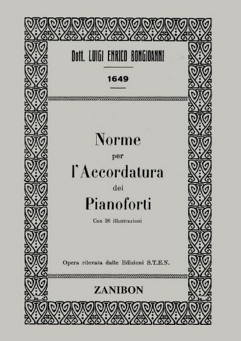 L.E. Bongioanni Norme Per L'Accordatura Dei Pianoforti  Books (about music or biography)  