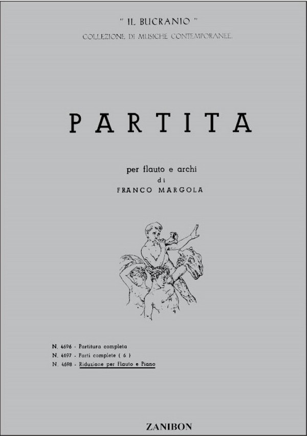 F. Margola Partita  Flute or Flutes and Piano or Cemb  
