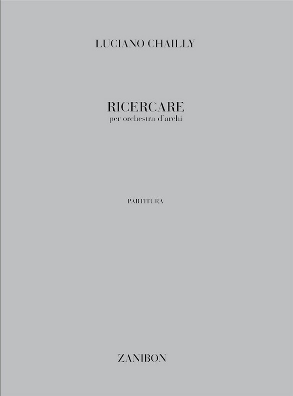 L. Chailly Ricercare  Classical  