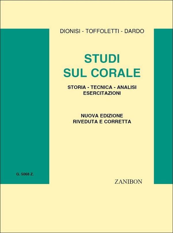 Dionisi  Studi Sul Corale  Opera Theory  