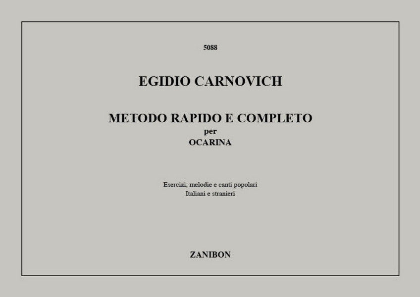 Metodo Rapido e Completo per Ocarina  for harmonica (mouth or key)  