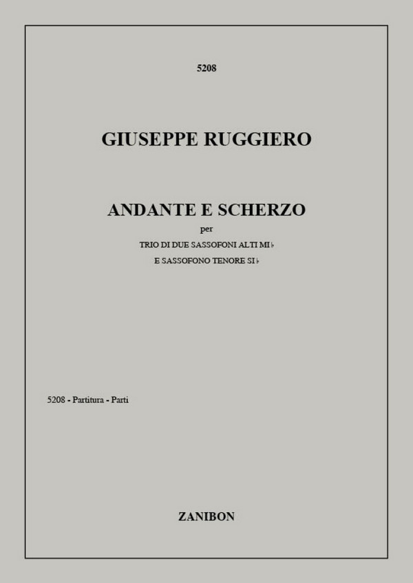G. Ruggiero Andante E Scherzo  Trio  