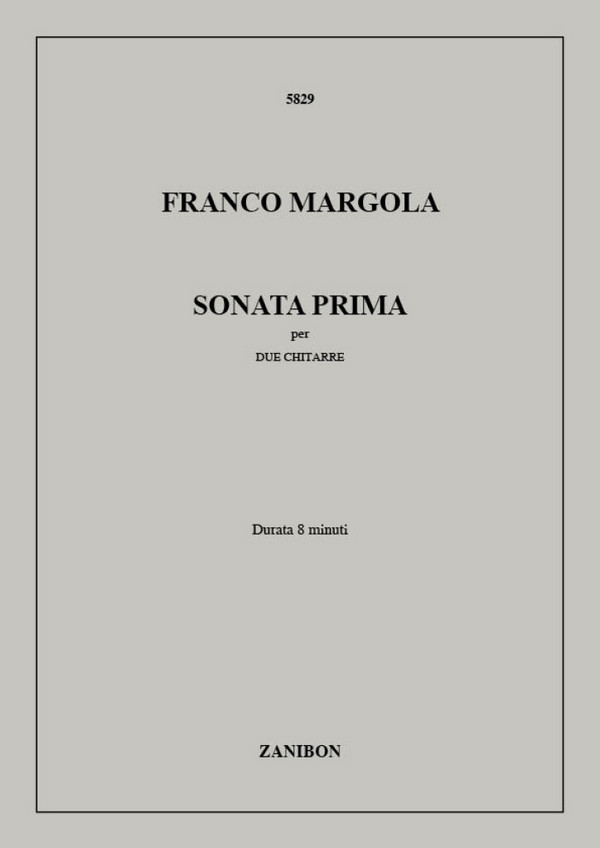 F. Margola Sonata Prima  2 Guitars  