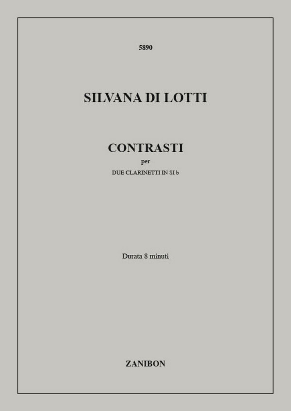 S. Di Lotti Contrasti  2 or more Clarinets  