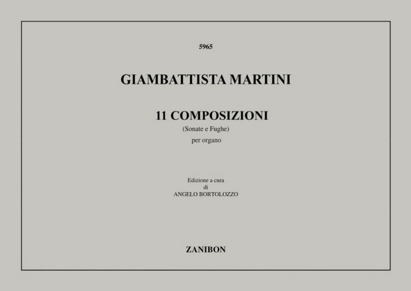G.B. Martini Undici Composizioni (Sonate E Fughe)  Harmony  