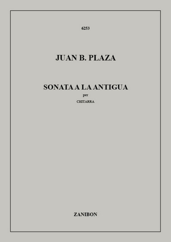 J.B. Plaza Sonata A La Antigua  Guitar / Lute  