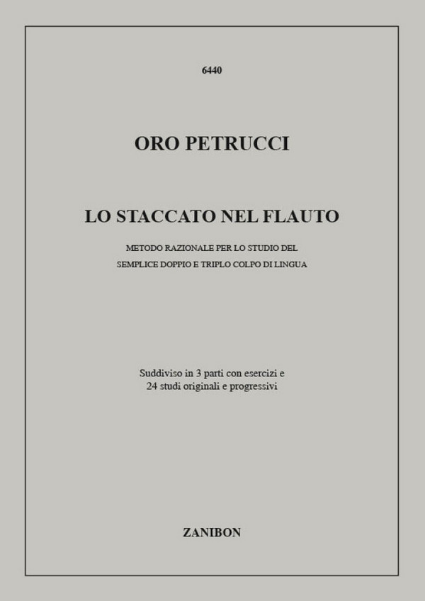 O. Petrucci Lo Staccato Nel Flauto  Flauto  