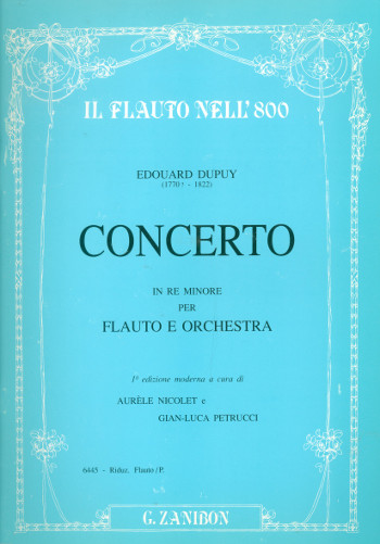 Concerto in re minore per flauto e orchestra  per flauto e pianoforte  