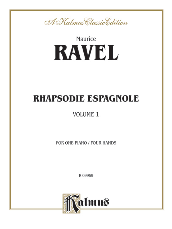 Rhapsodie espagnole vol.1 for piano&nbsp;&nbsp;4 hands&nbsp;&nbsp;score,  archive copy