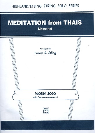 Meditation from Thais  for violin and piano  