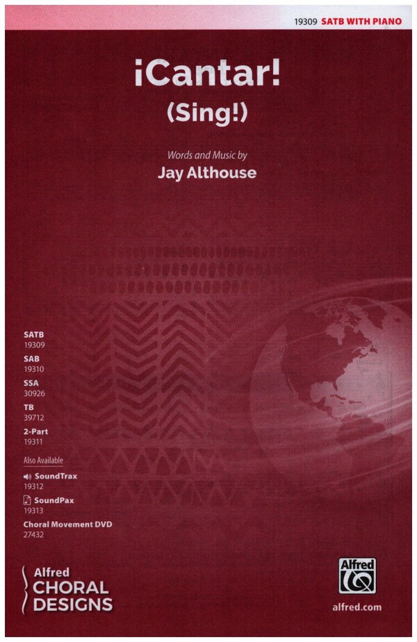 Cantar&nbsp;&nbsp;for mixed chorus and piano&nbsp;&nbsp;score (sp)