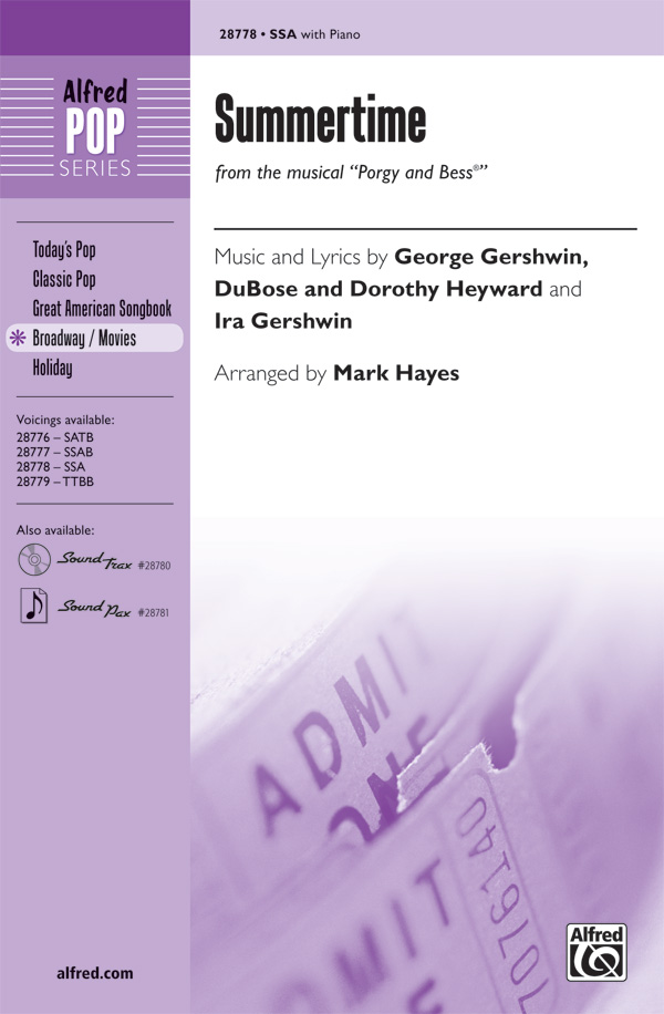 Summertime&nbsp;&nbsp;for female choir and piano&nbsp;&nbsp;score