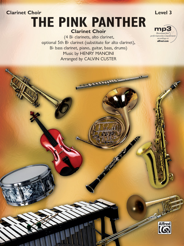 The Pink Panther   for clarinet choir  score and parts