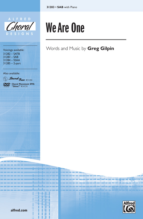 We Are One SAB    Mixed voices