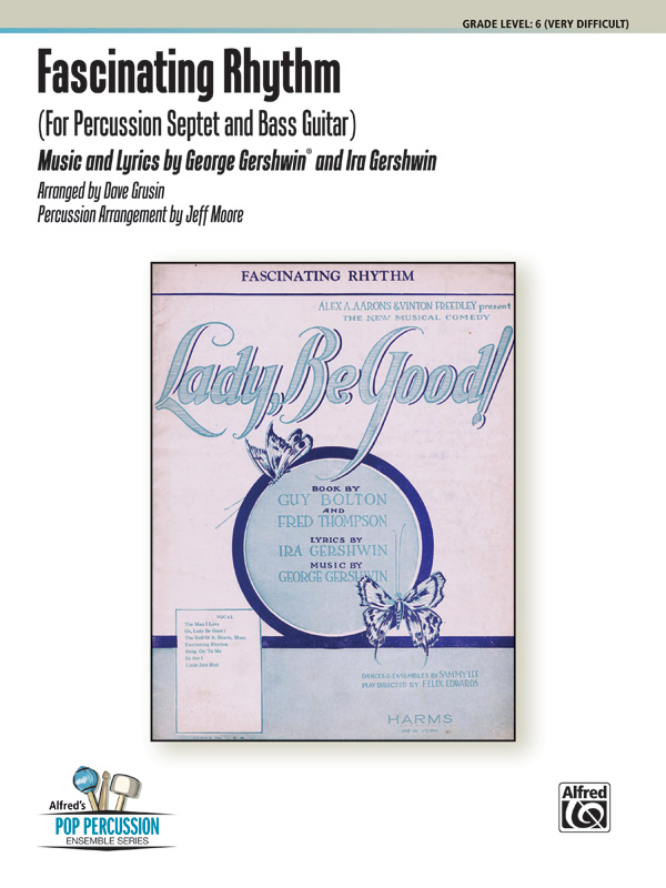 Fascinating Rhythm  for percussion septet and bass guitar  score and parts