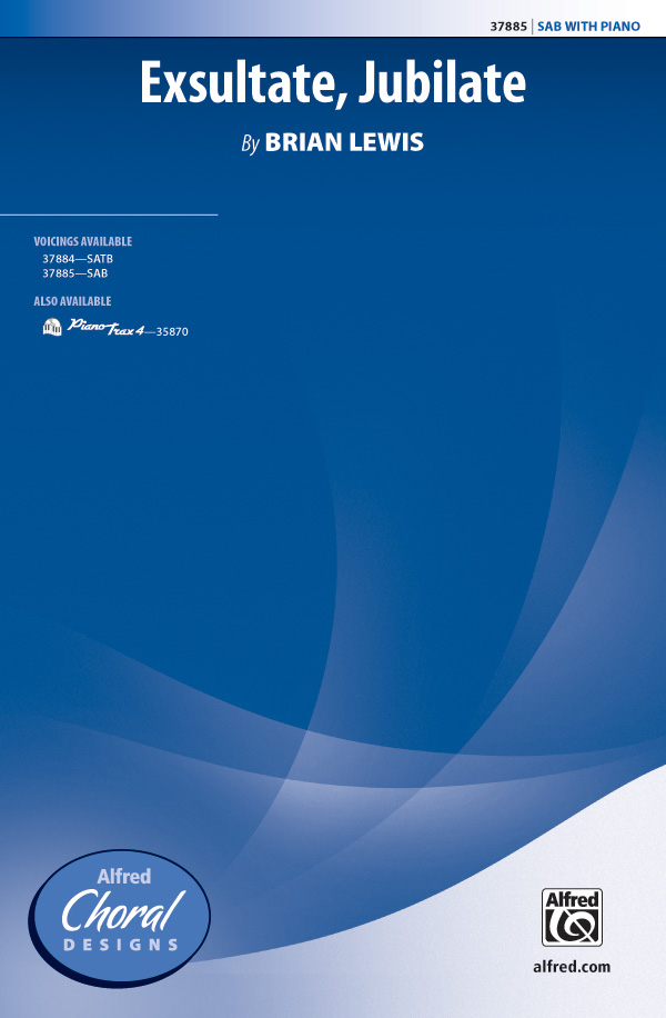 Exsultate jubilate&nbsp;&nbsp;for mixed chorus (SAM) and piano&nbsp;&nbsp;score