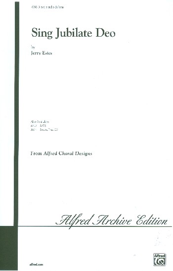 Sing Jubilate Deo f&nbsp;&nbsp;or mixed chorus (SAM) and piano&nbsp;&nbsp;score