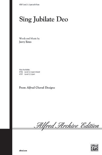 Sing Jubilate Deo  &nbsp;&nbsp;for 2-part chorus and piano&nbsp;&nbsp;choral score