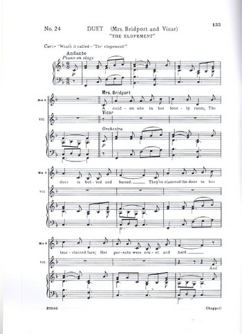 The Elopement  for 2 voices and piano  score