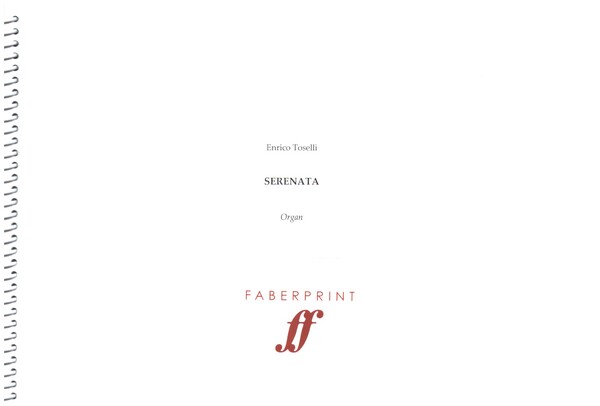 Serenata op.6&nbsp;&nbsp;for organ&nbsp;&nbsp;Spiralbindung