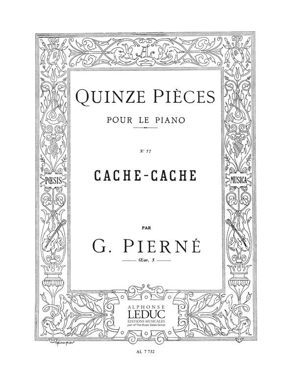 Cache-cache op.3,12   pour piano  