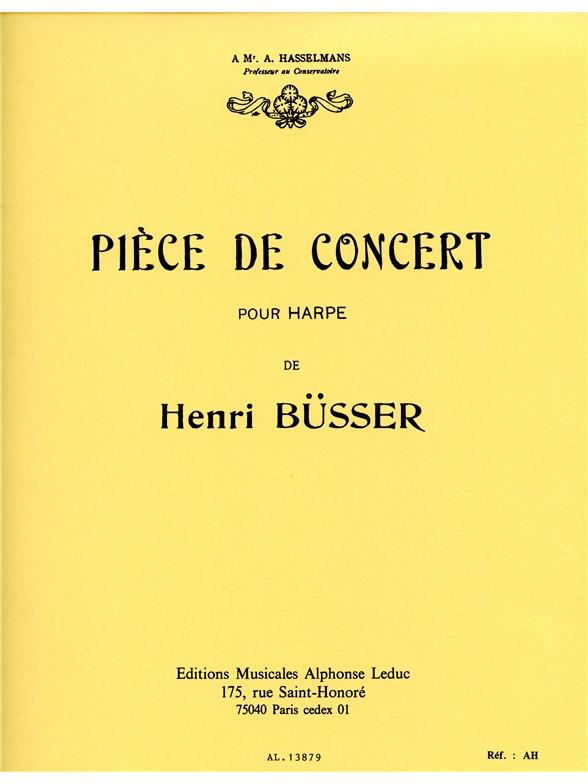 Pièce de concert  pour harpe seule  