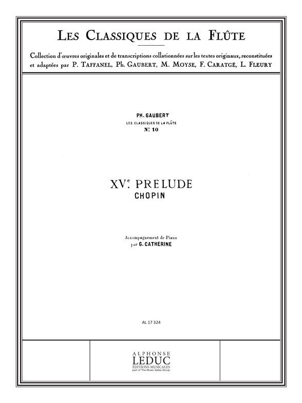 Prélude no.15&nbsp;&nbsp;pour flûte et piano&nbsp;&nbsp;