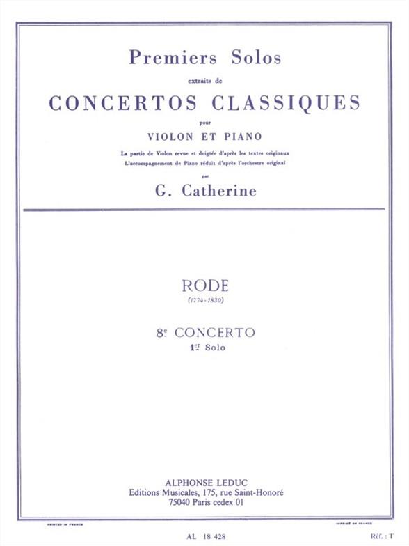 Concerto no.8  pour violon et piano  
