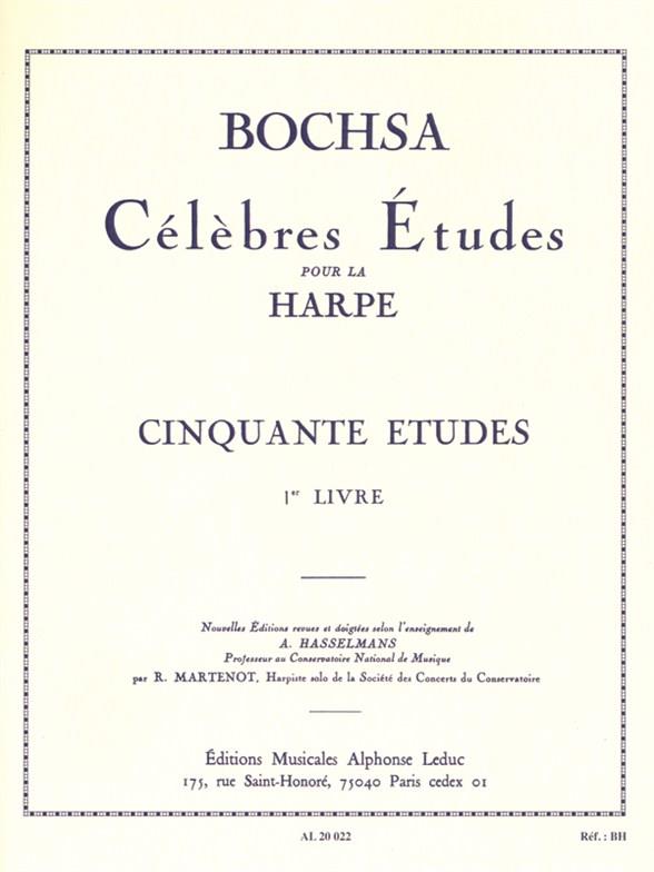 Célèbre études vol,1 pour la  harpe  