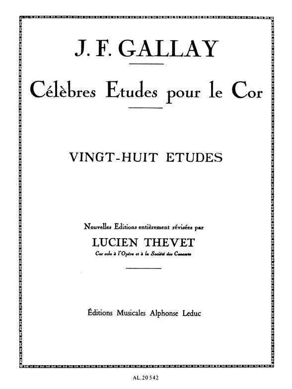 28 Etudes op.13&nbsp;&nbsp;pour cor&nbsp;&nbsp;
