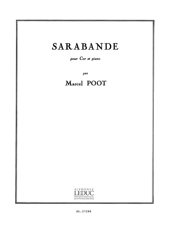 Sarabande  pour cor et piano  
