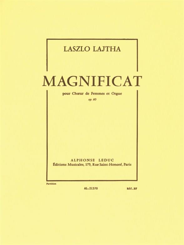 Magnificat op.60&nbsp;&nbsp;pour cheur de femmes et orgue&nbsp;&nbsp;partition,  copie d'archive