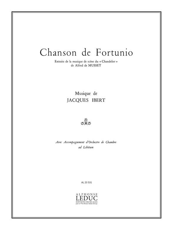 Chanson de Fortunio  pour chant et piano  