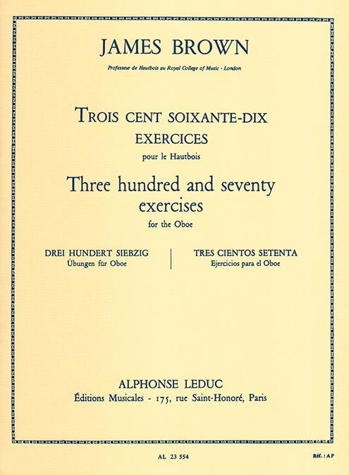 370 exercices  pour hautbois (fr/en/sp/dt)  