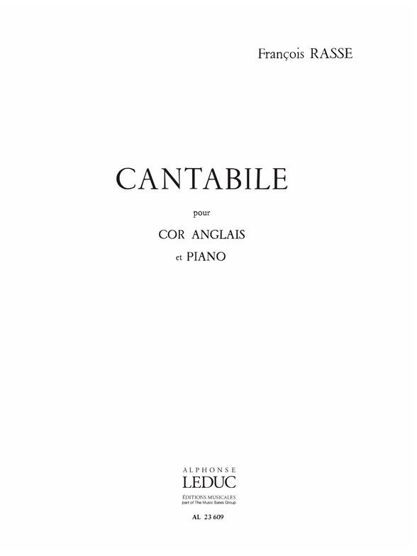Cantabile&nbsp;&nbsp;pour cor anglais et piano&nbsp;&nbsp;