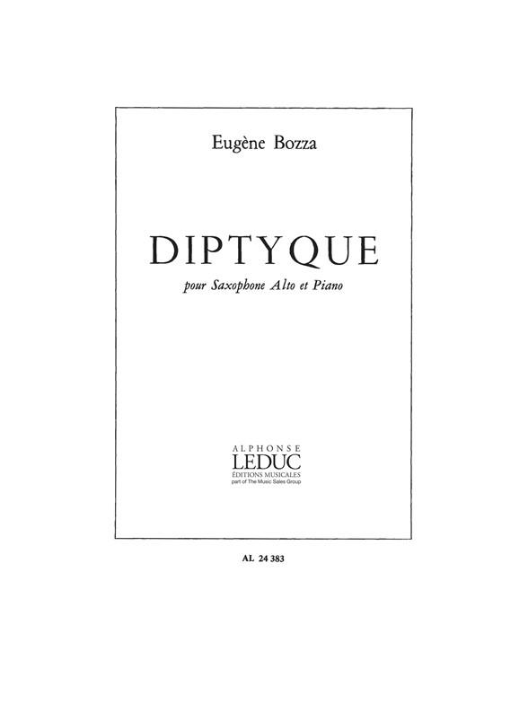 Diptyque pour saxophone alto et piano&nbsp;&nbsp;&nbsp;&nbsp;