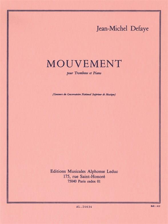 Mouvement&nbsp;&nbsp;pour trombone et piano&nbsp;&nbsp;