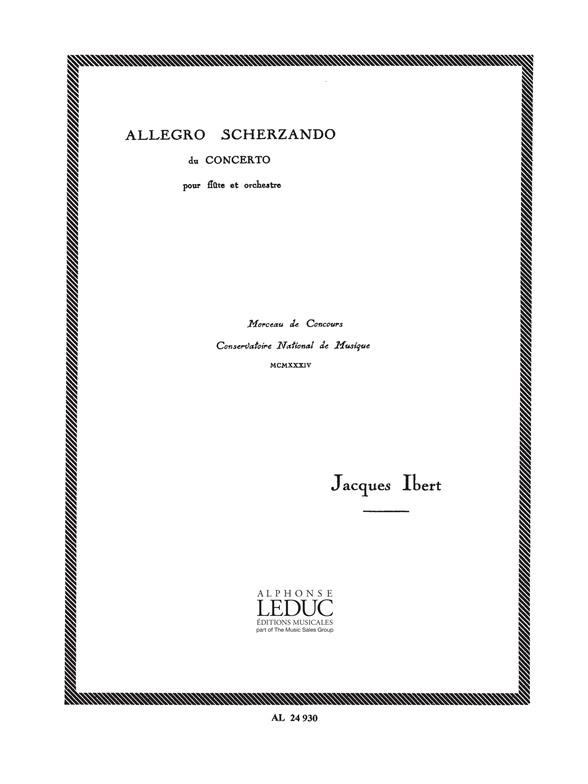 Allegro scherzando du Concerto pour flûte et orchestre  pour flûte et piano  