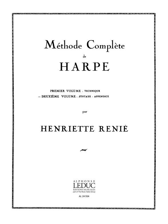 Méthode complète de harpe vol.2  syntaxe, appendice (fr)  