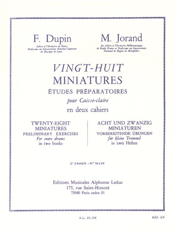28 Miniatures vol.2 (no.16-28)  pour caisse-claire  