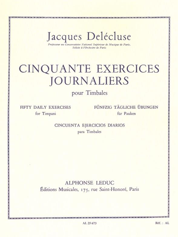50 Exercises journaliers pour timbales    