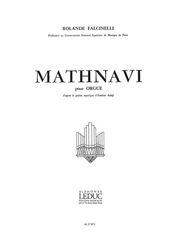 Mathnavi&nbsp;&nbsp;pour orgue&nbsp;&nbsp;