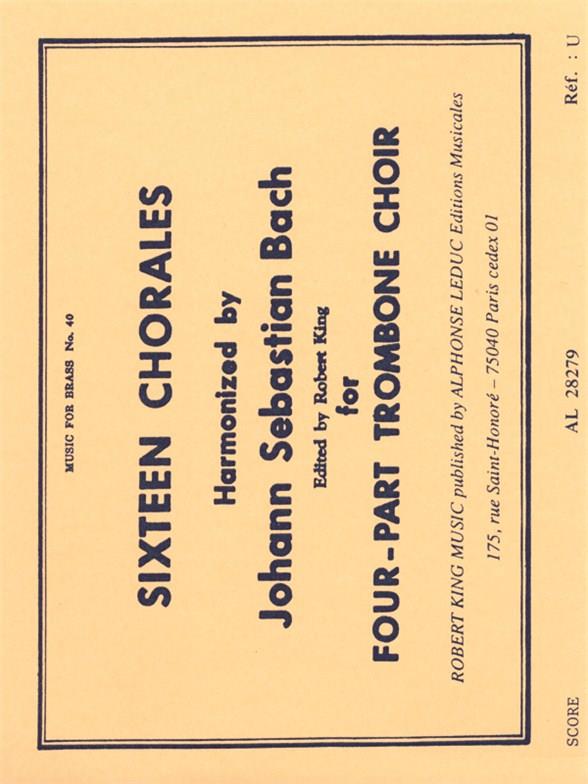 16 Chorales&nbsp;&nbsp;pour 4 trombones&nbsp;&nbsp;partition