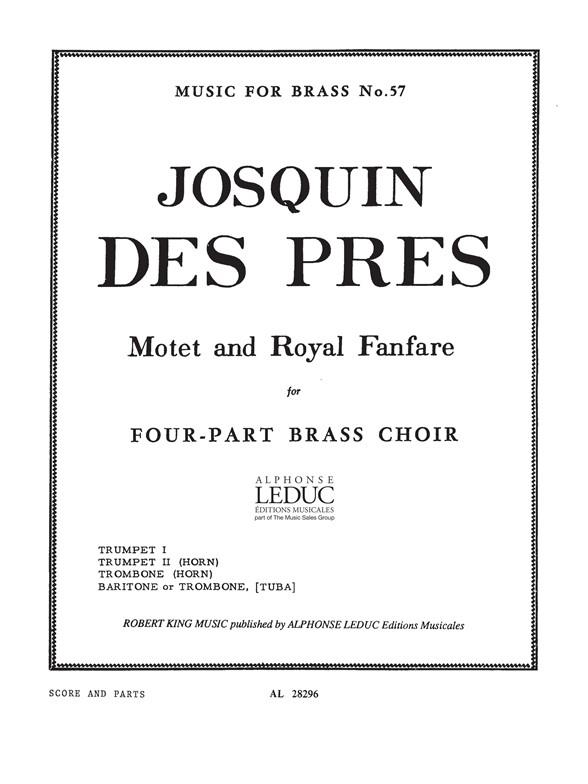 Motet and Royal Fanfare  for four-part brass choir  score and parts