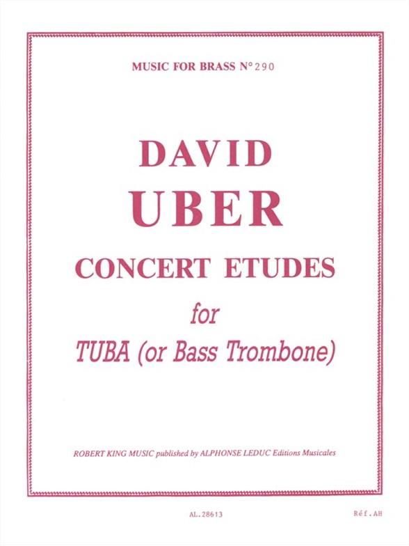 Concert etudes  for tuba or bass trombone  