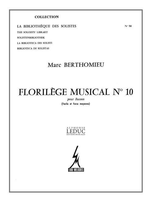 Florilège Musical no.10  pour basson seul  