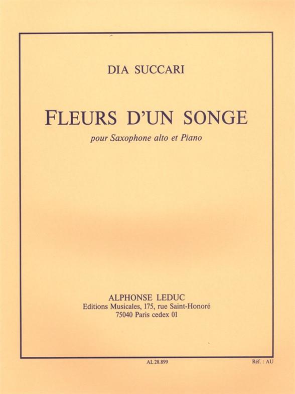 Fleurs d'un songe&nbsp;&nbsp;pour saxophone alto et piano&nbsp;&nbsp;